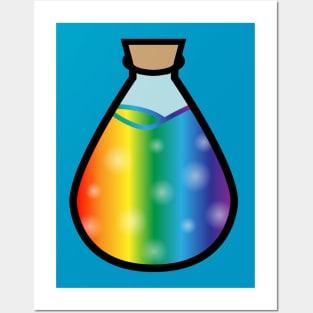 DIY Single Rainbow Potion or Poison for Tabletop Board Games (Style 2) Posters and Art